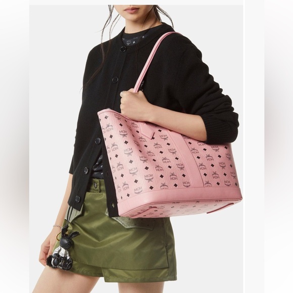 MCM Soft Pink Medium Liz Shopper - Picture 4 of 15